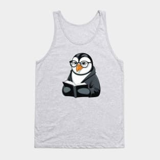 Librarian Penguin Tank Top